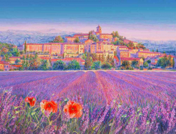 Provence, France by Mayumi Ohno Ceramic Accent & Decor Tile POV-MO012AT