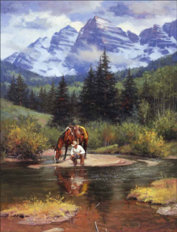 High Lonesome by Jack Sorenson Ceramic Accent & Decor Tile RW-JS045AT