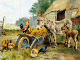 Fowl Talk by William Weeks Glass Tile Mural WW001