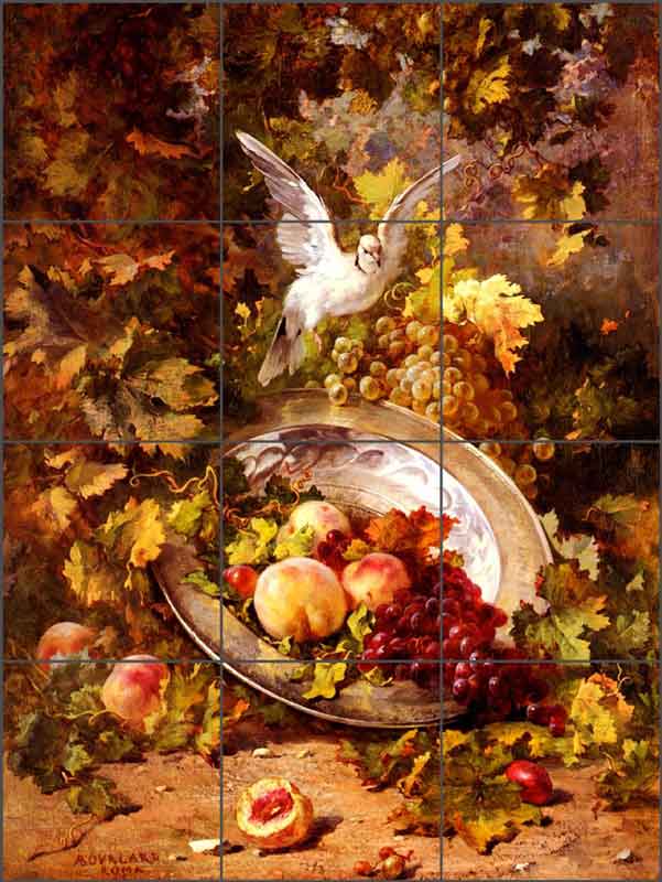 Bourland Fruit Dove Art Ceramic Tile Mural - AB4001