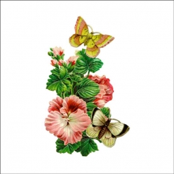 Vintage Butterfly 106 by DP Art Ceramic Accent & Decor Tile ABF106AT