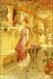 Blossoms by Arthur Drummond Ceramic Tile Mural AD2001