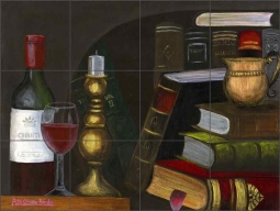 Quiet Times by Angelica Di Chiara Ceramic Tile Mural ADCH008