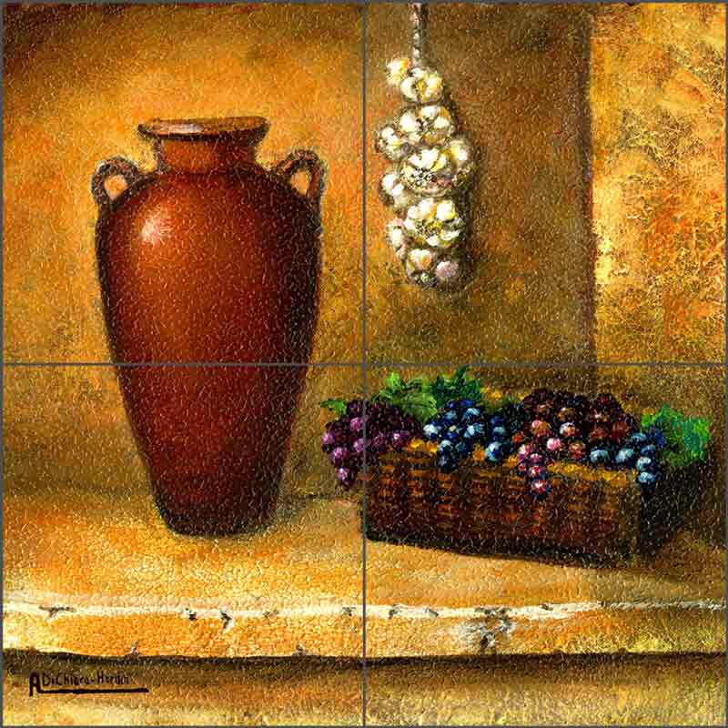 Pottery I by Angelica Di Chiara Ceramic Tile Mural - ADCH019