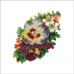 Vintage Flowers 039 by DP Art Ceramic Accent & Decor Tile AFL039AT