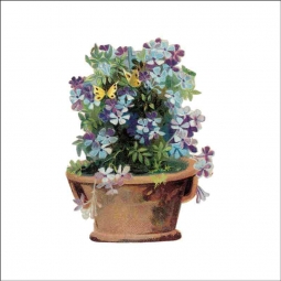 Vintage Flowers 143 by DP Art Ceramic Accent & Decor Tile AFL143AT