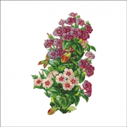 Vintage Flowers 154 by DP Art Ceramic Accent & Decor Tile AFL154AT