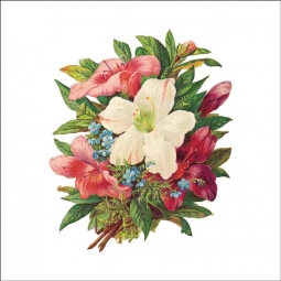 Vintage Flowers 158 by DP Art Ceramic Accent & Decor Tile AFL158AT