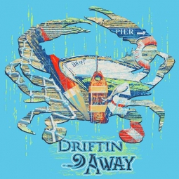 Crab - Driftin' Away by Jim Baldwin Accent & Decor Tile BC-JB02AT