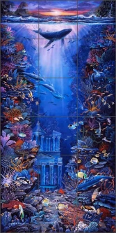 Petra by John Enright Ceramic Tile Mural BC-JE05