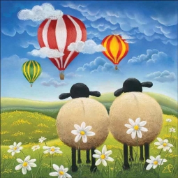 A Cheeky Escape by Lucy Pittaway Ceramic Accent & Decor Tile BC-LP01AT