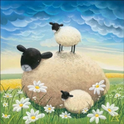 Double Trouble by Lucy Pittaway Ceramic Accent & Decor Tile BC-LP04AT