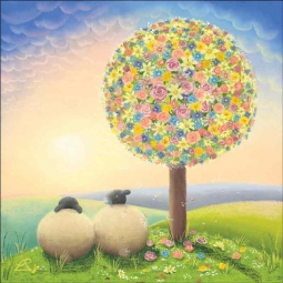 Falling for Ewe by Lucy Pittaway Accent & Decor Tile BC-LP05AT