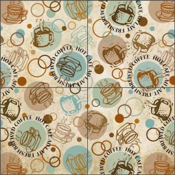 Cafe Latte 2 by Trena Olsen Ceramic Tile Mural BC-TO02