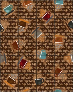 Cafe Latte 15 by Trena Olsen Ceramic Tile Mural BC-TO04