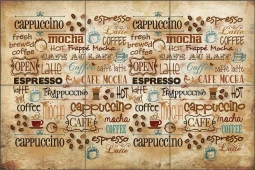 Cafe Mocha 1 by Trena Olsen Ceramic Tile Mural BC-TO05