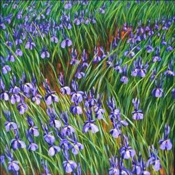 Wishing for Iris by Beaman Cole Ceramic Accent & Decor Tile BCA030AT