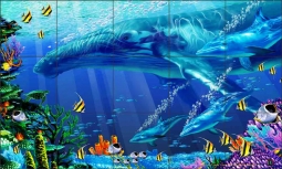 Just Passing Through by John Enright Ceramic Tile Mural BC-JE03