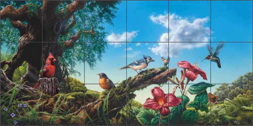 Sanctuary by Bruce Eagle Ceramic Tile Mural BEA011