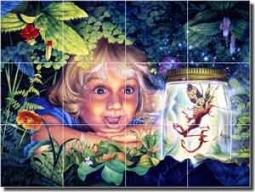 Eagle Fairy Fantasy Ceramic Tile Mural 17" x 12.75" - BEA013