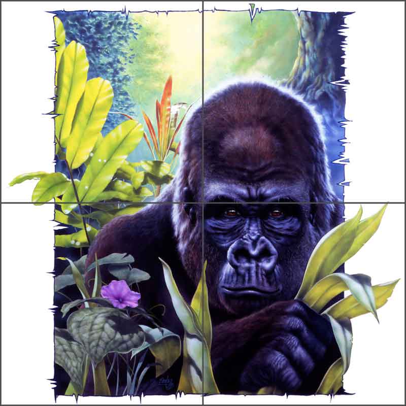 King Kong by Bruce Eagle Ceramic Tile Mural - BEA022