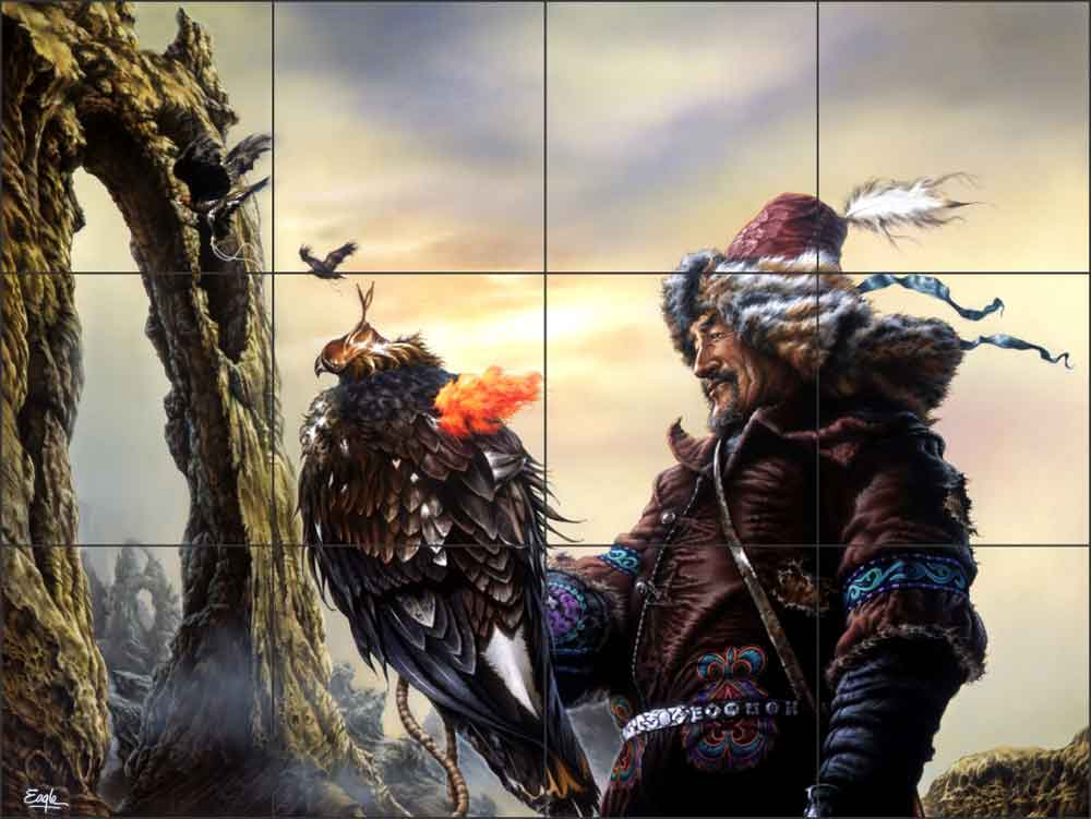 Masters of the Sky by Bruce Eagle Ceramic Tile Mural - BEA023