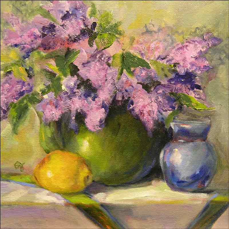 Lilacs by Bette Jaedicke Accent & Decor Tile BJA18AT