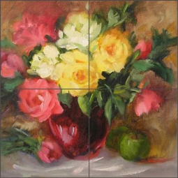 Wonderful by Bette Jaedicke Ceramic Tile Mural BJA034
