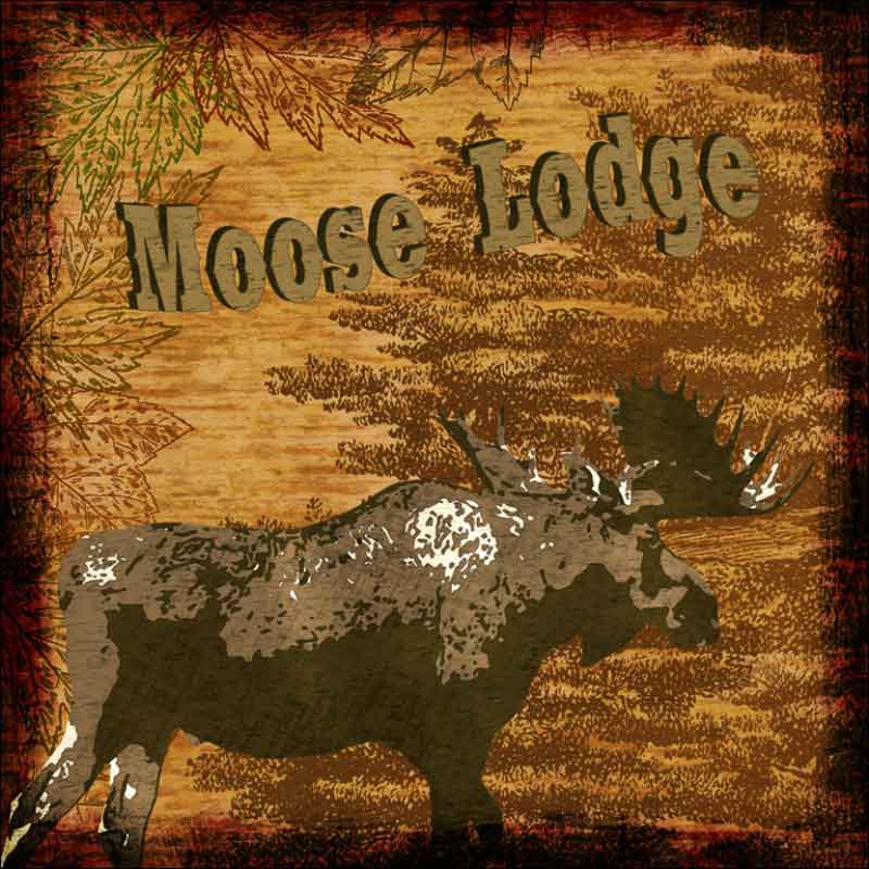 Woodland Trails - Moose by Aurelia Manouvrier Ceramic Accent & Decor Tile - CCI-AM-WT03AT
