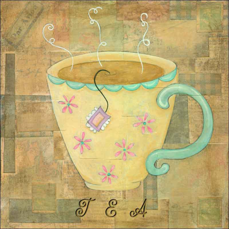 Hot Drinks: Tea by Bridget McKenna Ceramic Accent & Decor Tile - CCI-BRI081AT