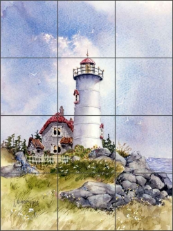 Sequin's Light by Edie Hopkins Ceramic Tile Mural - CCI-EH3