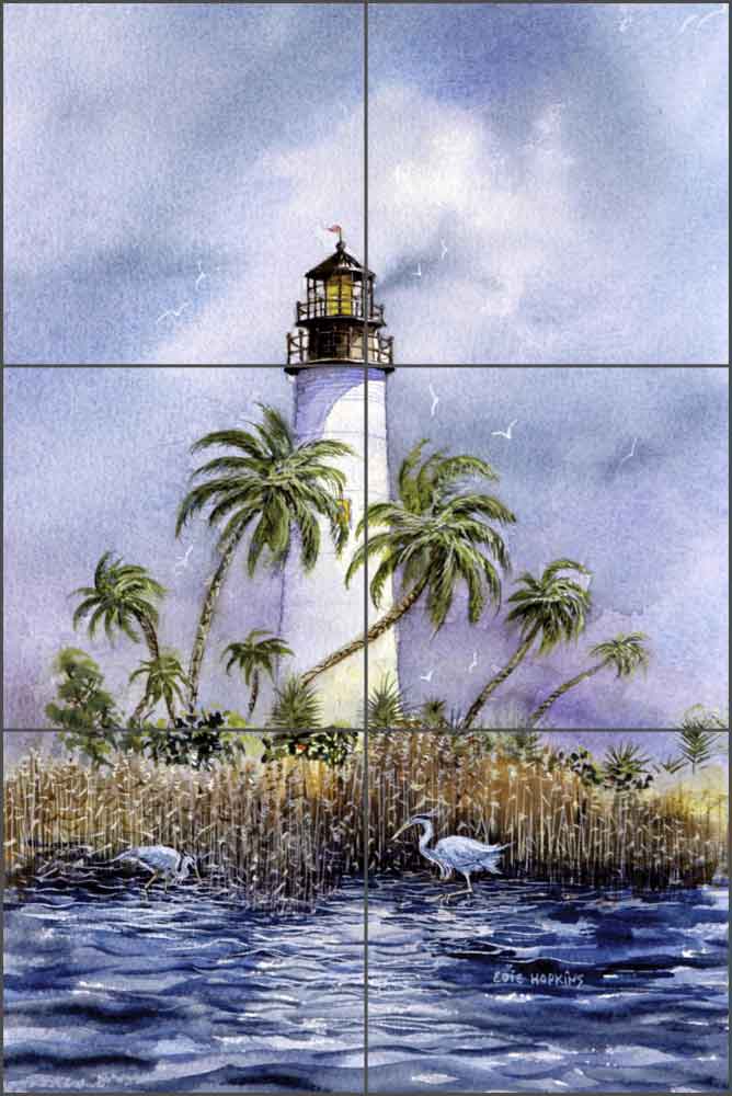 Light at Key West by Edie Hopkins Ceramic Tile Mural - CCI-EH75