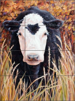 In Autumn Color by Linda Elliott Ceramic Tile Mural - CCI-LE223
