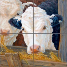 Feeding Time by Linda Elliott Ceramic Tile Mural - CCI-LE241