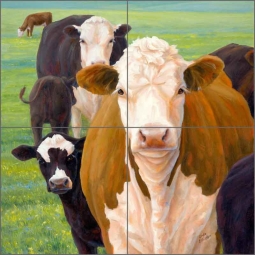Peek a Boo by Linda Elliott Ceramic Tile Mural - CCI-LE251