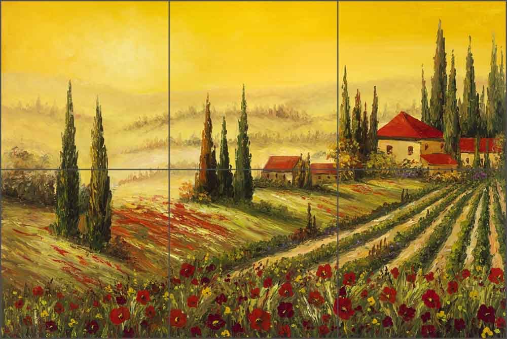 A New Day by C. H. Ching Ceramic Tile Mural - CHC088
