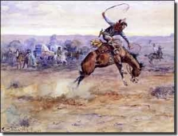 Russell Western Cowboy Ceramic Accent Tile 8" x 6" - CMR005AT