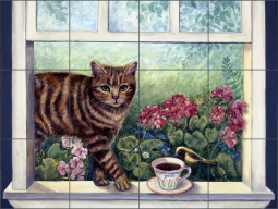 Moka Java by Carolyn Paterson Ceramic Tile Mural - CPA006