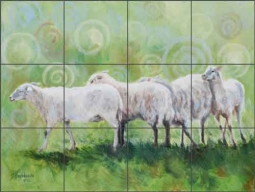 Sheer Whimsy by Debbie Hughbanks Ceramic Tile Mural - DHA033