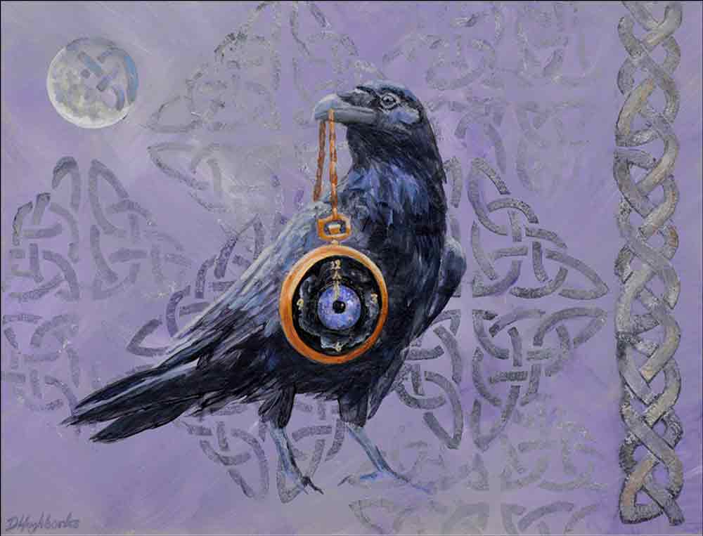 Raven's Watch by Debbie Hughbanks Accent & Decor Tile DHA053AT