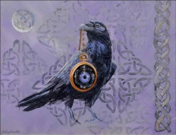 Raven's Watch by Debbie Hughbanks Accent & Decor Tile DHA053AT