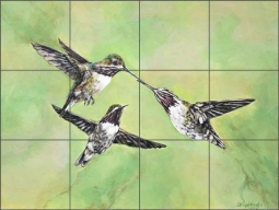 Larger Than Life by Debbie Hughbanks Ceramic Tile Mural - DHA055