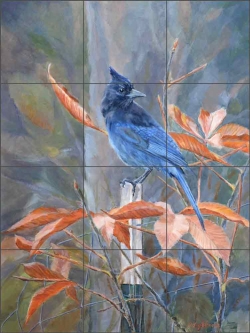 A Stellar Autumn by Debbie Hughbanks Ceramic Tile Mural DHA076