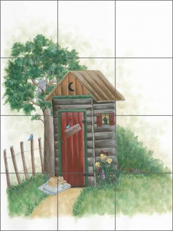 No Vacancy by Donna Jensen Ceramic Tile Mural - DJ026