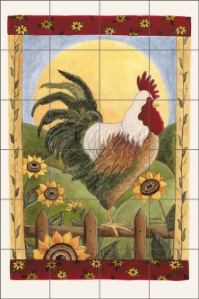 Rise and Shine by Donna Jensen Ceramic Tile Mural - DJ029