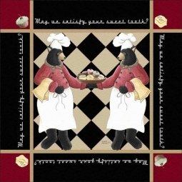 Baking Bears by Donna Jensen Floor Tile Art DJ035AT