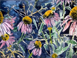 Echinacea by Derek McCrea Ceramic Tile Mural - DMA043