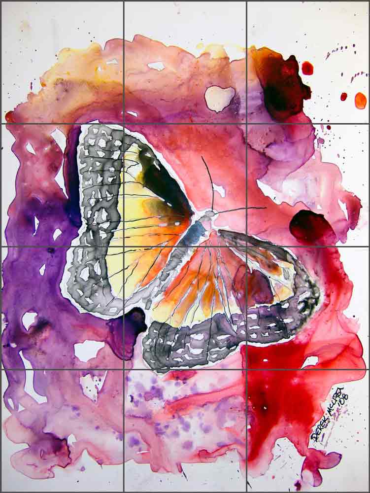 Monarch Butterfly by Derek McCrea Ceramic Tile Mural - DMA047