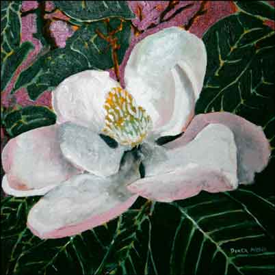 McCrea Magnolia Floral Ceramic Accent Tile - DMA059AT