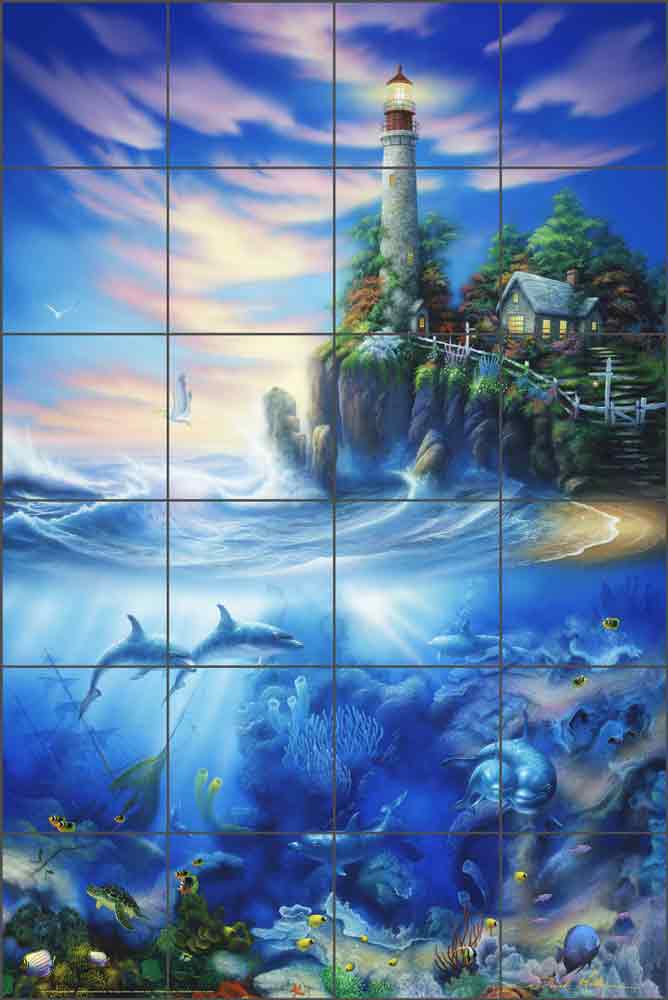 Eternal Light by David Miller Ceramic Tile Mural - DMA2006